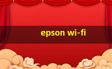 epson wi-fi